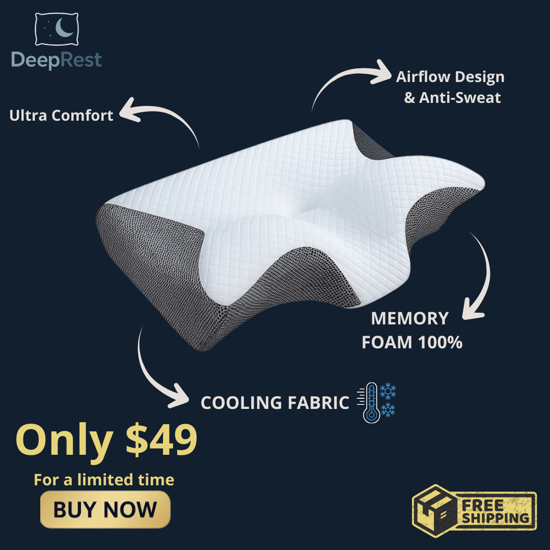 DeepRest Orthopedic Pillow Memory Foam-Cooling